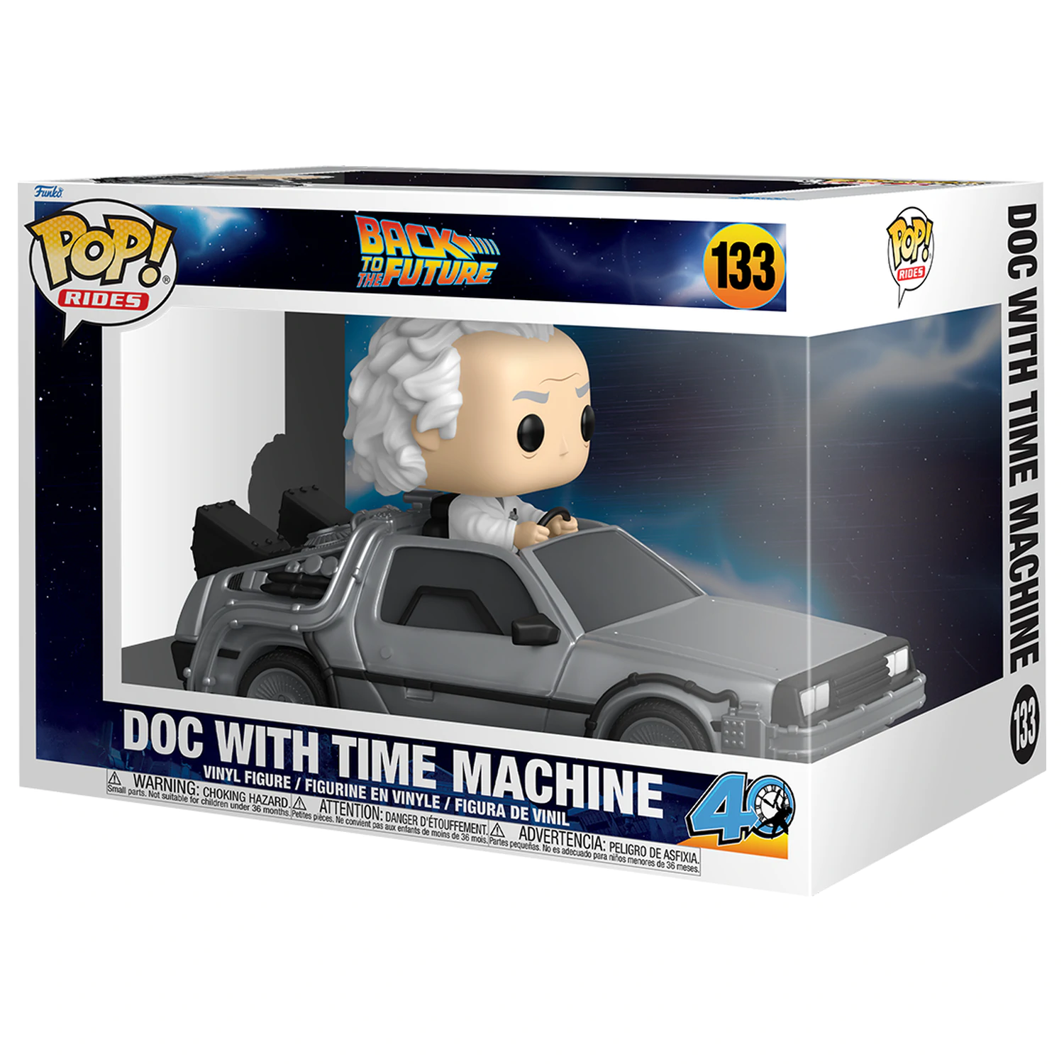 Back to the Future Funko POP! Rides Deluxe vinylová figúrka Doc s Time Machine 9 cm produktová fotografia