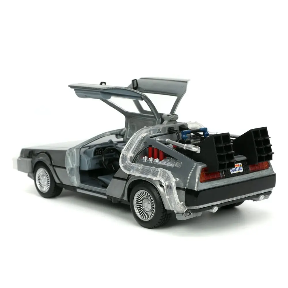 Back to the Future Hollywood Rides Die-cast model 1/24 Back to the Future 1 Time Machine termékfotó