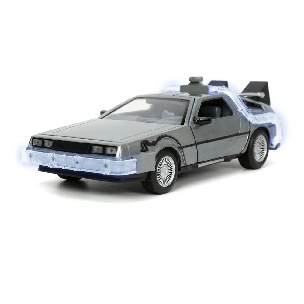 Back to the Future Hollywood Rides Die-cast model 1/24 Back to the Future 1 Time Machine termékfotó