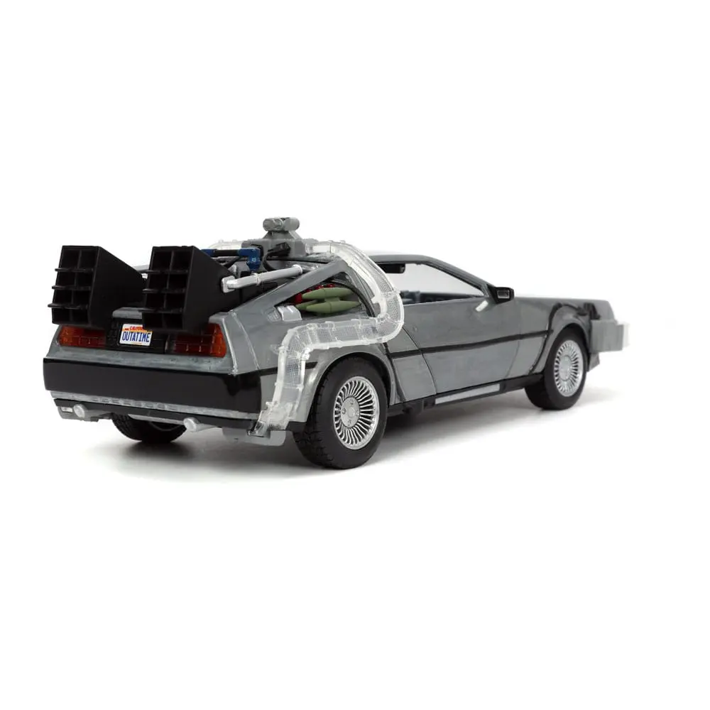 Back to the Future Hollywood Rides Die-cast model 1/24 Back to the Future 1 Time Machine termékfotó