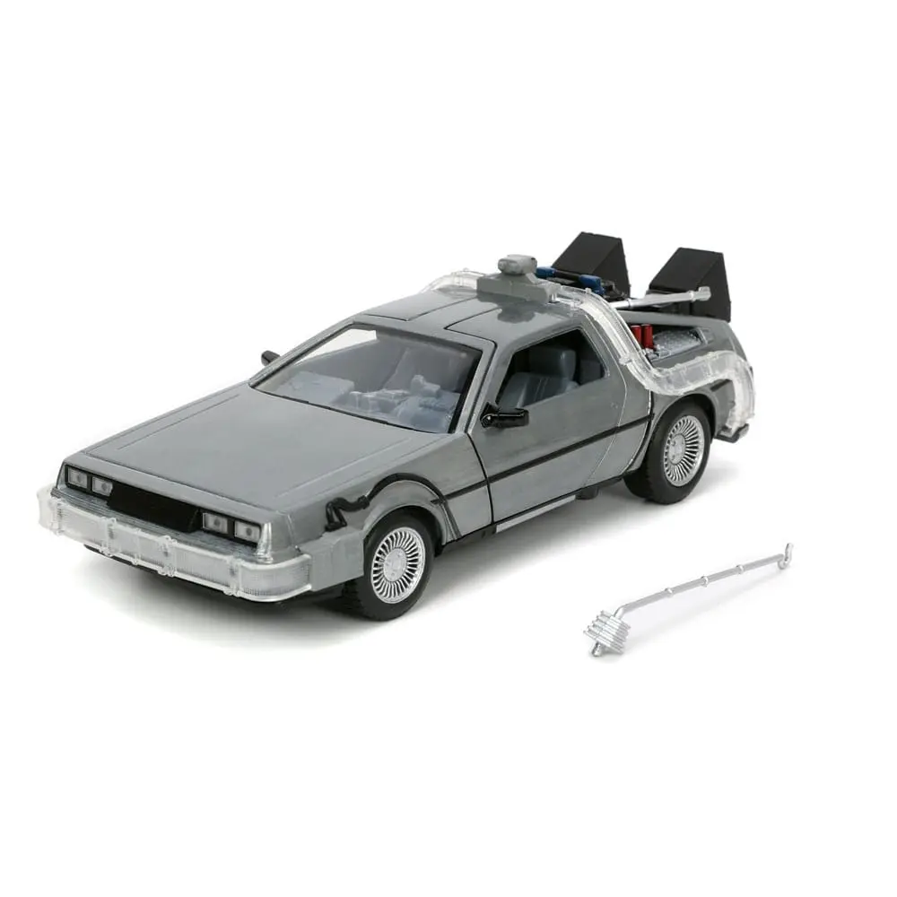 Back to the Future Hollywood Rides Die-cast model 1/24 Back to the Future 1 Time Machine termékfotó