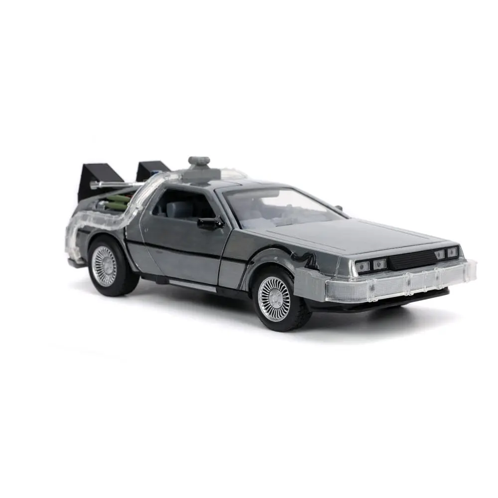 Back to the Future Hollywood Rides Die-cast model 1/24 Back to the Future 1 Time Machine termékfotó