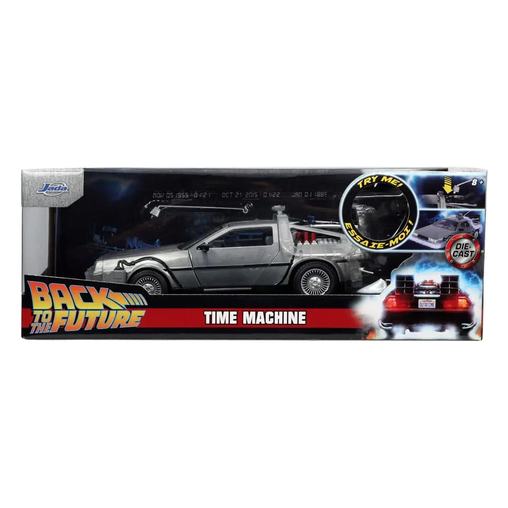 Back to the Future Hollywood Rides Die-cast model 1/24 Back to the Future 1 Time Machine termékfotó