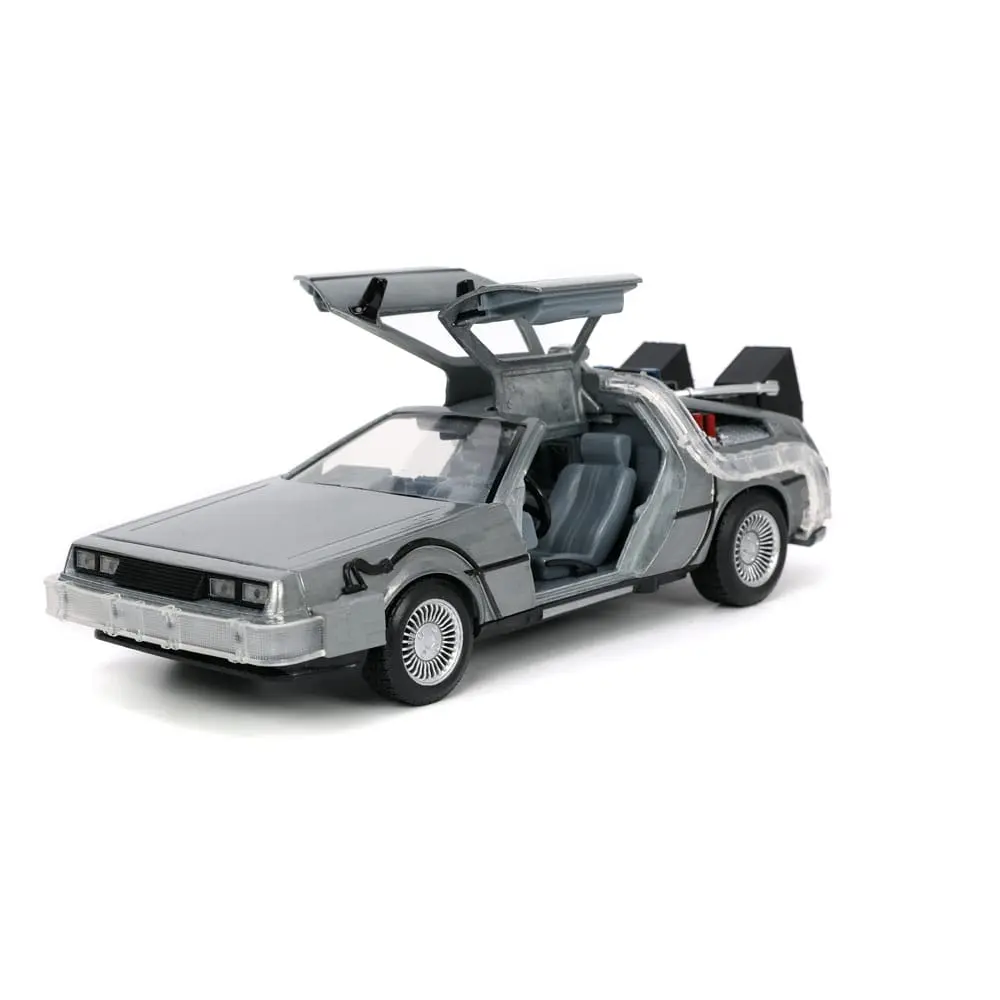 Back to the Future Hollywood Rides Die-cast model 1/24 Back to the Future 1 Time Machine termékfotó