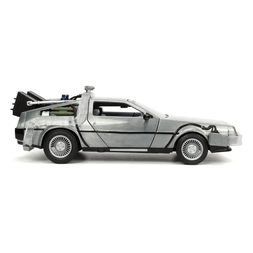 Back to the Future Hollywood Rides Die-cast model 1/24 Back to the Future 1 Time Machine termékfotó