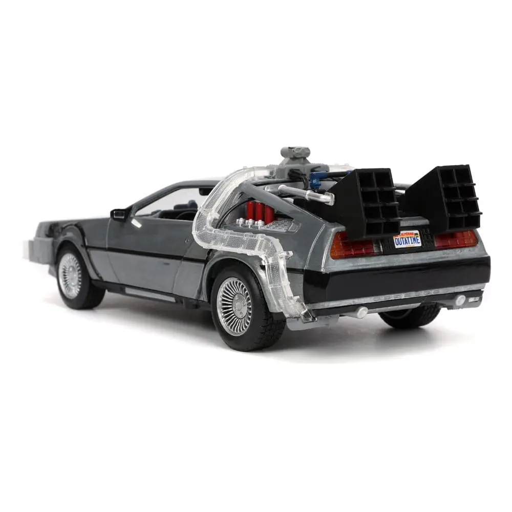 Back to the Future Hollywood Rides Die-cast model 1/24 Back to the Future 1 Time Machine termékfotó