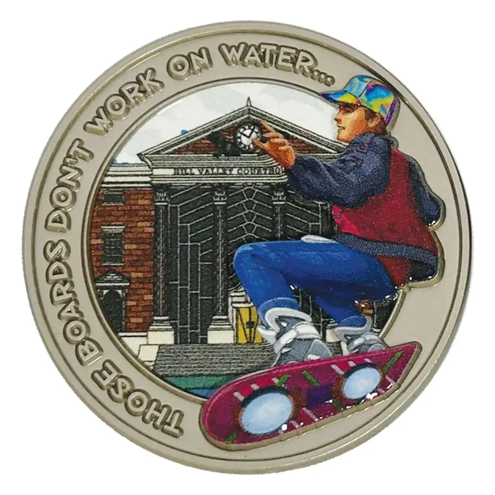 Back To The Future Zberateľská minca Hoverboard Limitovaná edícia produktová fotografia