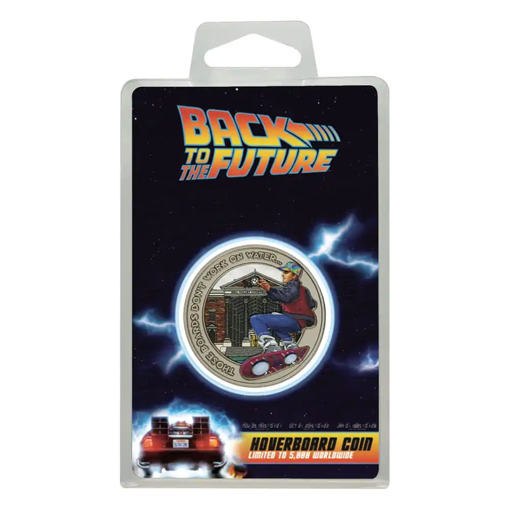 Back To The Future Zberateľská minca Hoverboard Limitovaná edícia produktová fotografia
