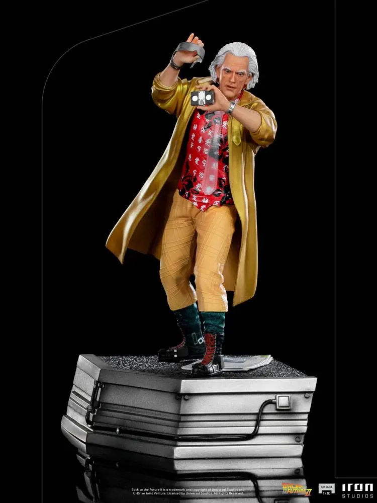 Back to the Future II Art Scale socha 1/10 Doc Brown 25 cm produktová fotografia