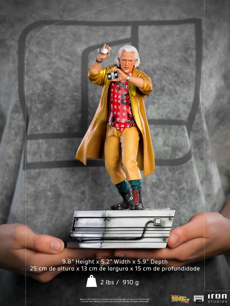 Back to the Future II Art Scale socha 1/10 Doc Brown 25 cm produktová fotografia