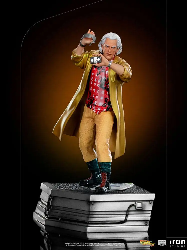 Back to the Future II Art Scale socha 1/10 Doc Brown 25 cm produktová fotografia