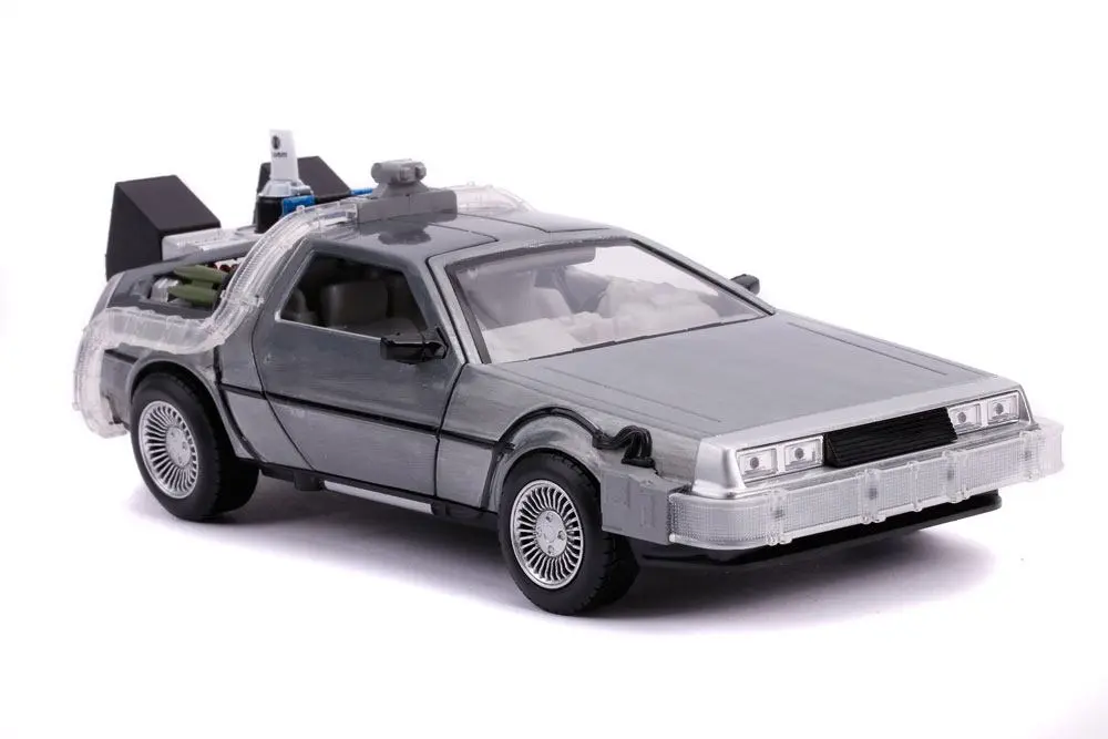 Back to the Future II Hollywood Rides Diecast Model 1/24 DeLorean Time Machine termékfotó