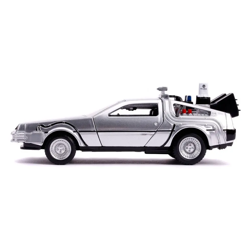 Back to the Future II Hollywood Rides Diecast Model 1:32 DeLorean Time Machine termékfotó