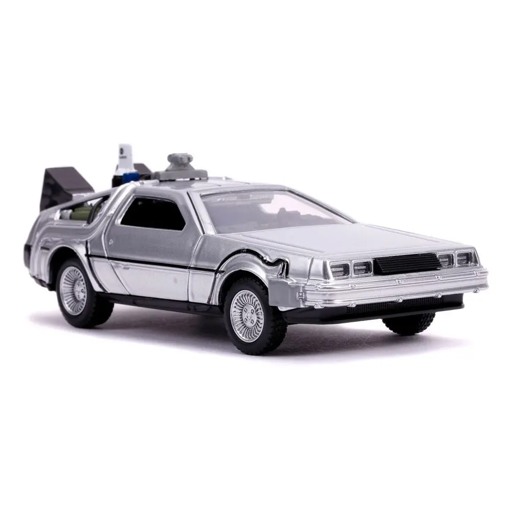 Back to the Future II Hollywood Rides Diecast Model 1:32 DeLorean Time Machine termékfotó