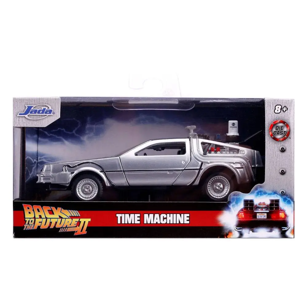 Back to the Future II Hollywood Rides Diecast Model 1:32 DeLorean Time Machine termékfotó