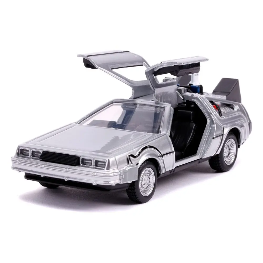 Back to the Future II Hollywood Rides Diecast Model 1:32 DeLorean Time Machine termékfotó