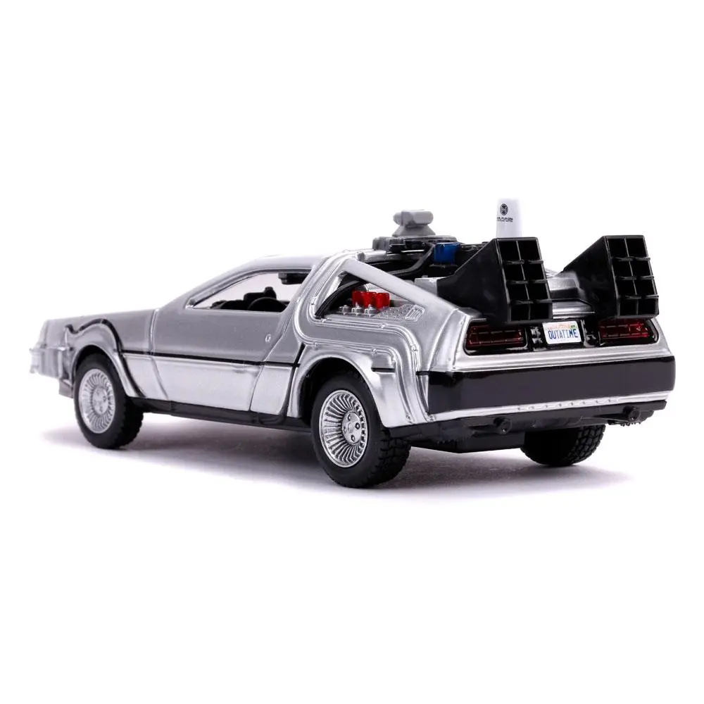 Back to the Future II Hollywood Rides Diecast Model 1:32 DeLorean Time Machine termékfotó