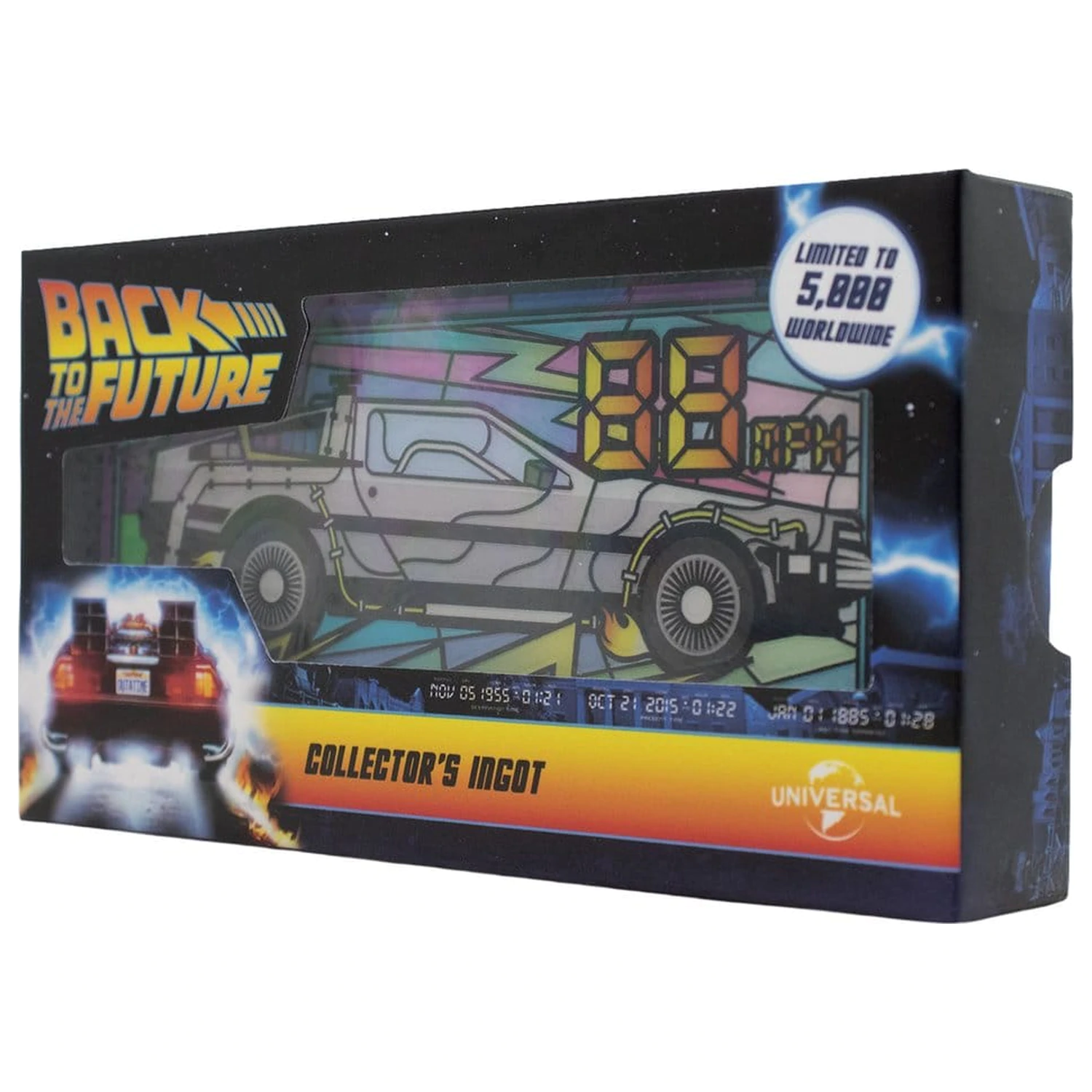 Back to the Future ingota vo vitrážovom štýle, limitovaná edícia produktová fotografia