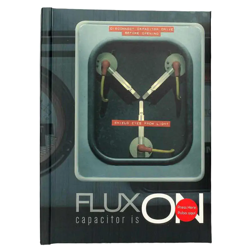 Zápisník Back to the Future so svetlami produktová fotografia