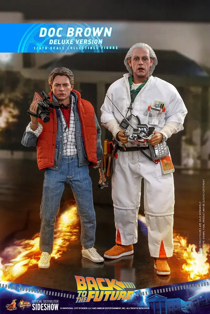 Back To The Future Movie Masterpiece Akčná Figúrka 1/6 Doc Brown (Deluxe Version) 30 cm produktová fotografia