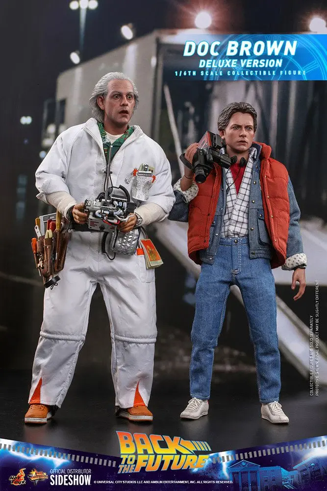 Back To The Future Movie Masterpiece Akčná Figúrka 1/6 Doc Brown (Deluxe Version) 30 cm produktová fotografia