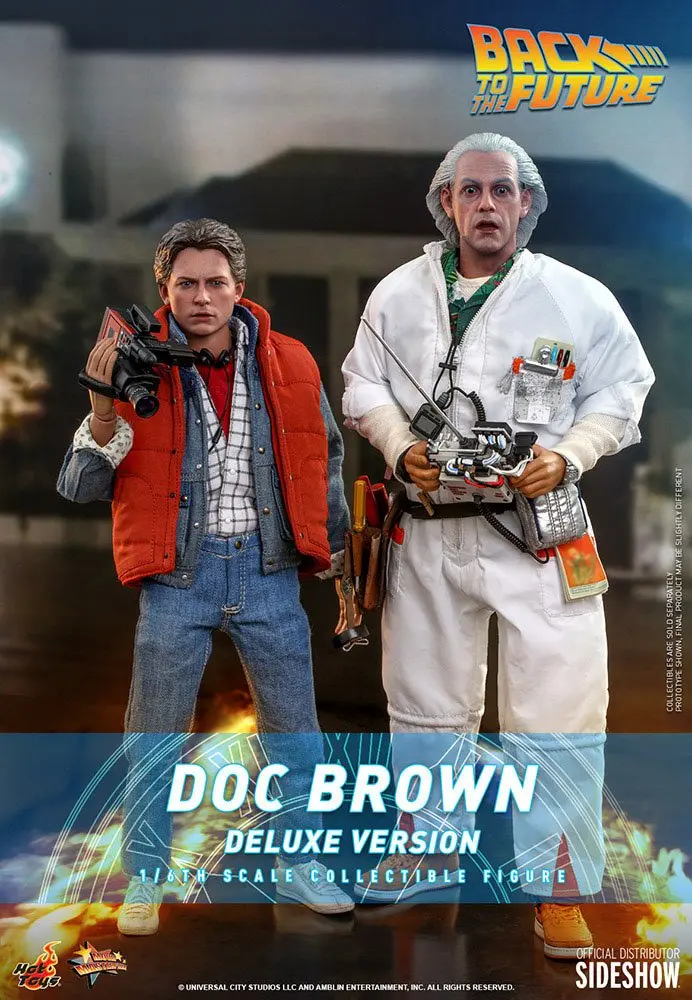 Back To The Future Movie Masterpiece Akčná Figúrka 1/6 Doc Brown (Deluxe Version) 30 cm produktová fotografia