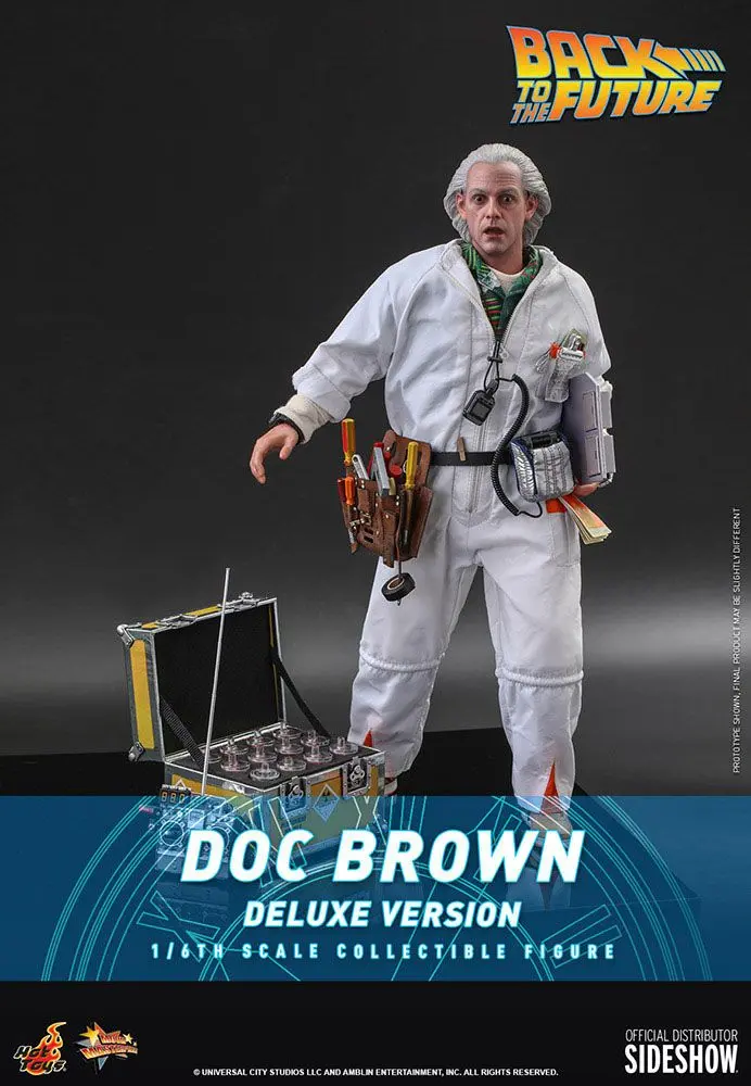 Back To The Future Movie Masterpiece Akčná Figúrka 1/6 Doc Brown (Deluxe Version) 30 cm produktová fotografia