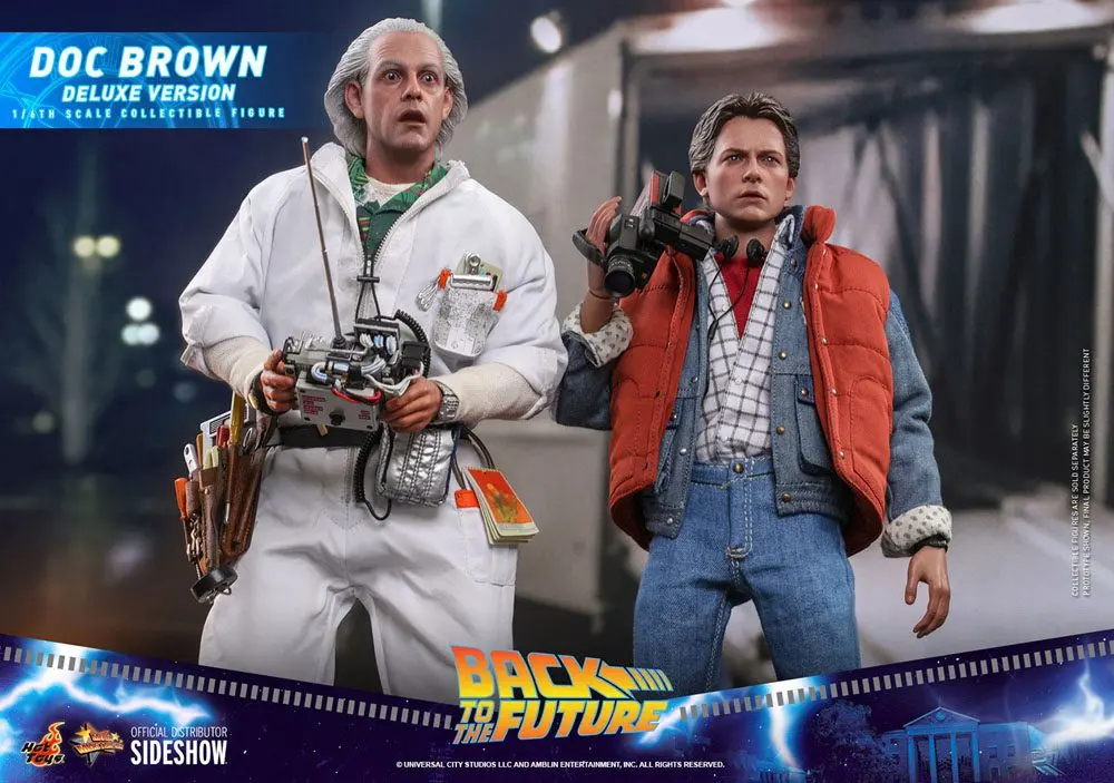 Back To The Future Movie Masterpiece Akčná Figúrka 1/6 Doc Brown (Deluxe Version) 30 cm produktová fotografia