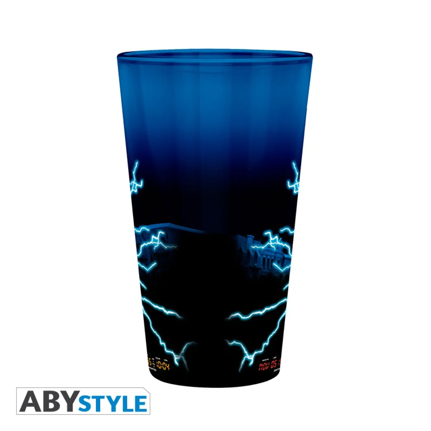 Back To The Future sklo produktová fotografia