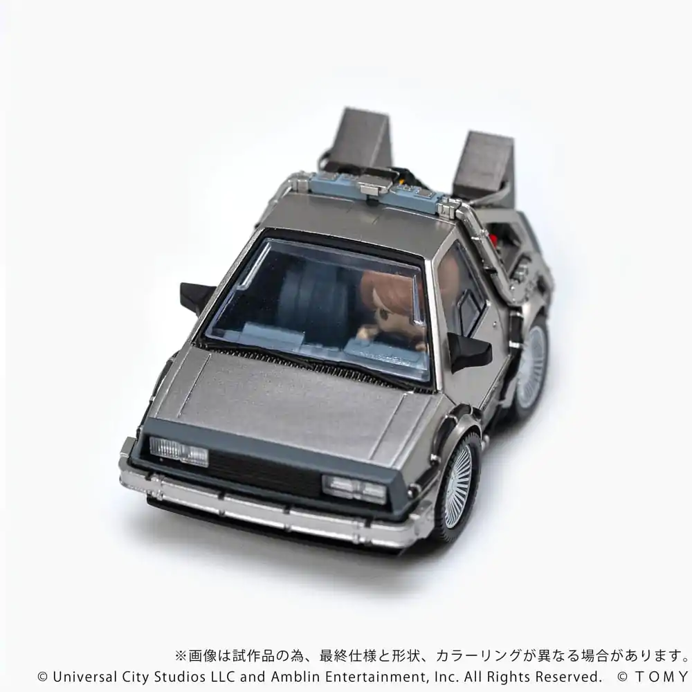 Back to the Future Q-Village Vozidlo s minifigúrkami Time Machine 9 cm produktová fotografia