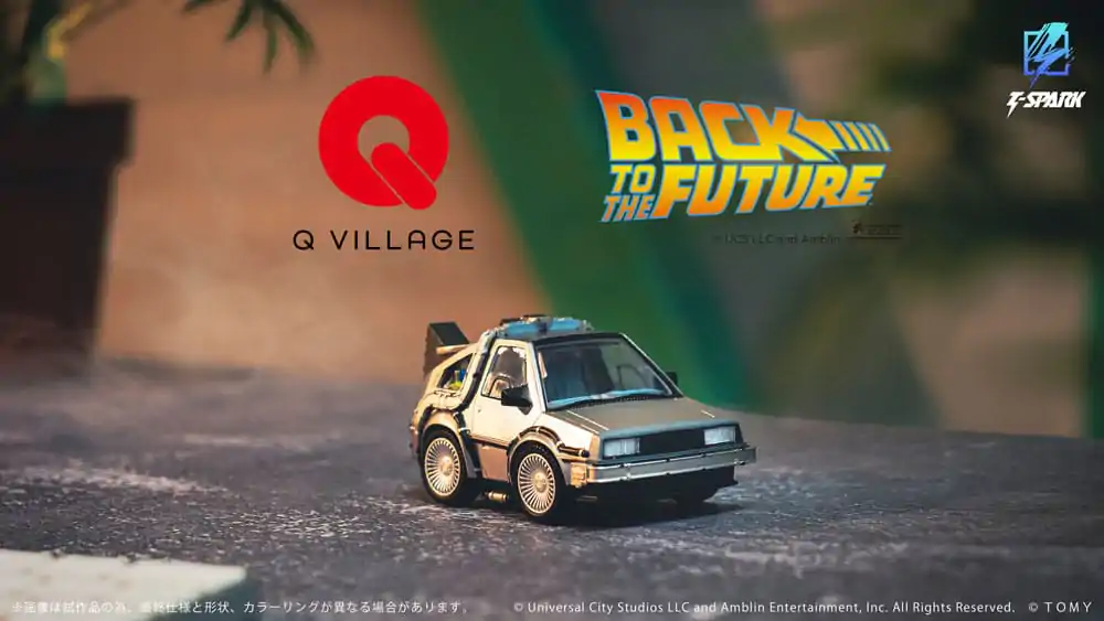 Back to the Future Q-Village Vozidlo s minifigúrkami Time Machine 9 cm produktová fotografia