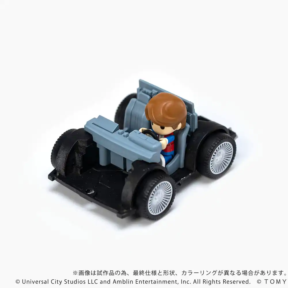 Back to the Future Q-Village Vozidlo s minifigúrkami Time Machine 9 cm produktová fotografia