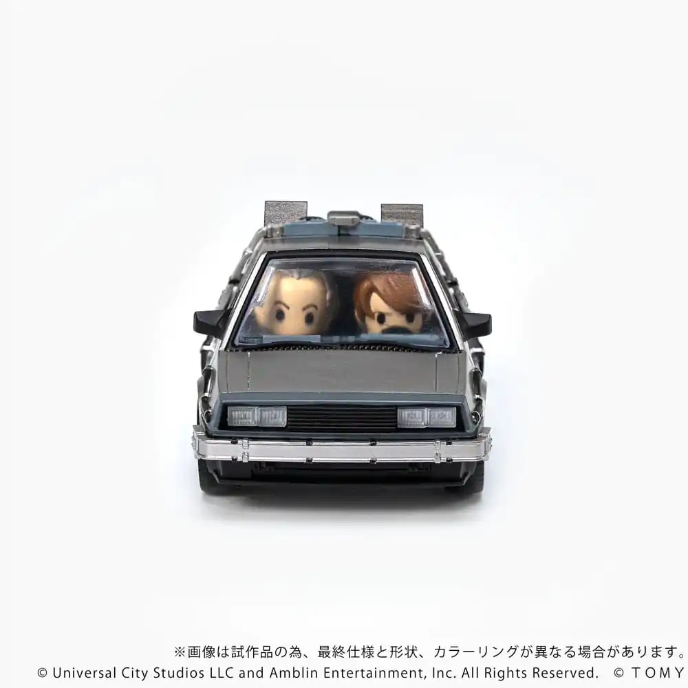 Back to the Future Q-Village Vozidlo s minifigúrkami Time Machine 9 cm produktová fotografia