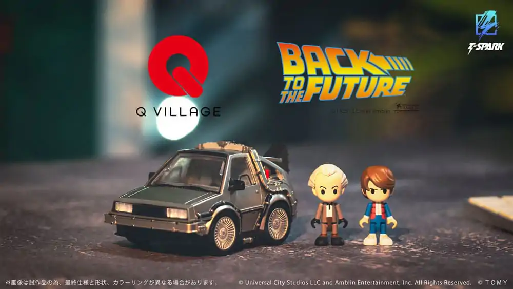 Back to the Future Q-Village Vozidlo s minifigúrkami Time Machine 9 cm produktová fotografia