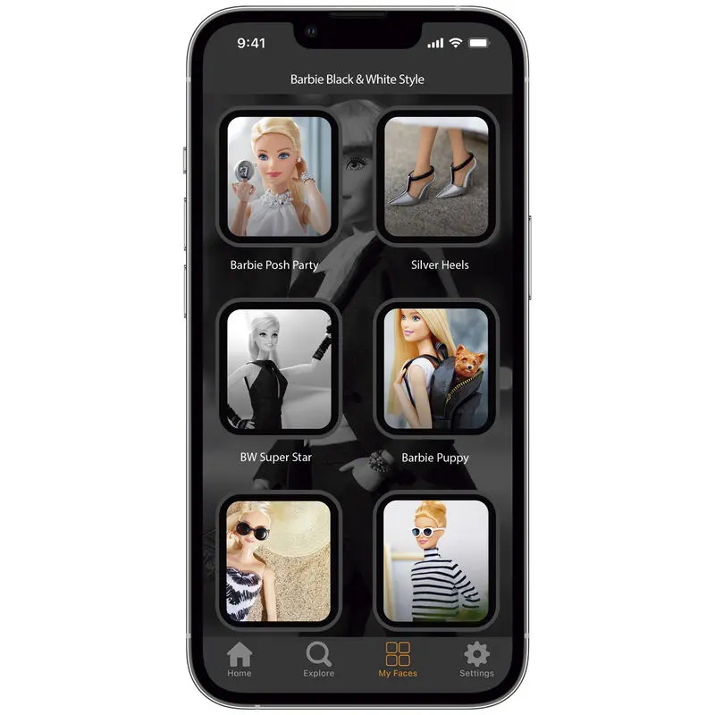 Barbie 1959 remienok + vzory tváre produktová fotografia