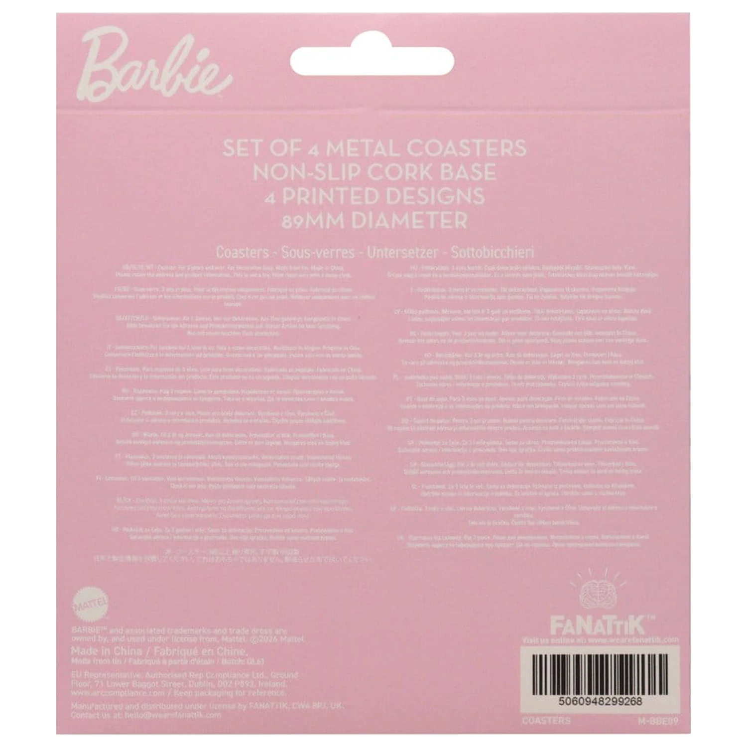 Barbie Coaster 4-balenie produktová fotografia