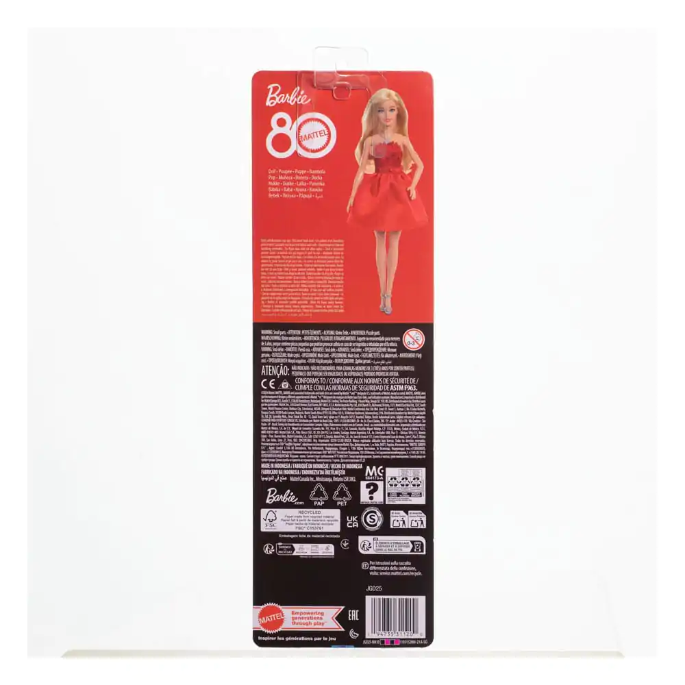 Barbie 80. výročie bábika Ruby Red produktová fotografia