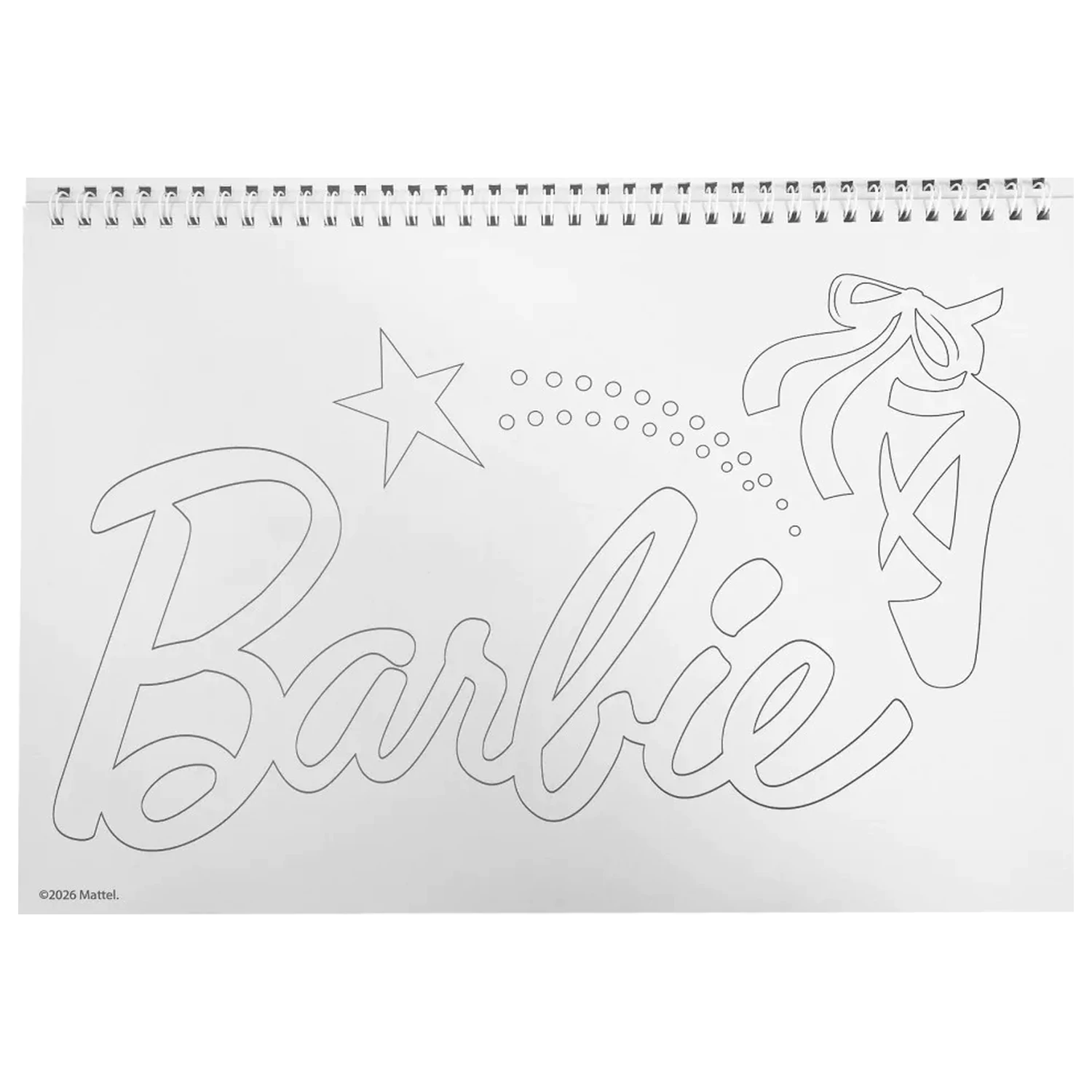 Barbie Ballerina A4 Špirálový skicár, 40 listov s nálepkami produktová fotografia