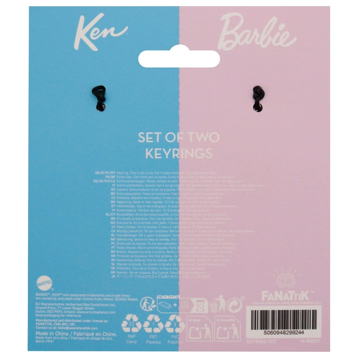 Barbie Keyring Set Barbie & Ken Twin Box produktová fotografia