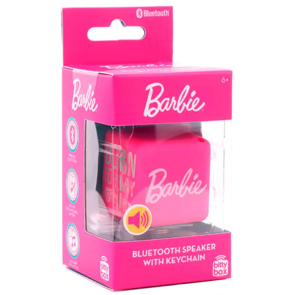 Barbie Bitty Boomers Mini Bluetooth reproduktor kľúčenka produktová fotografia