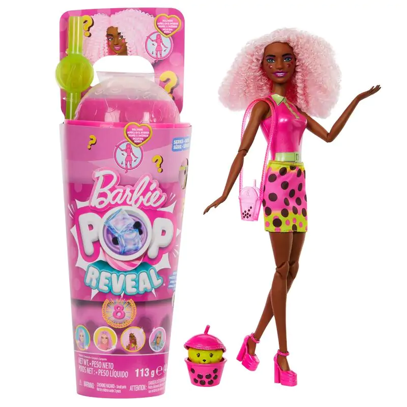 Barbie Bubble tea Red Fruits Pop Reveal bábika produktová fotografia