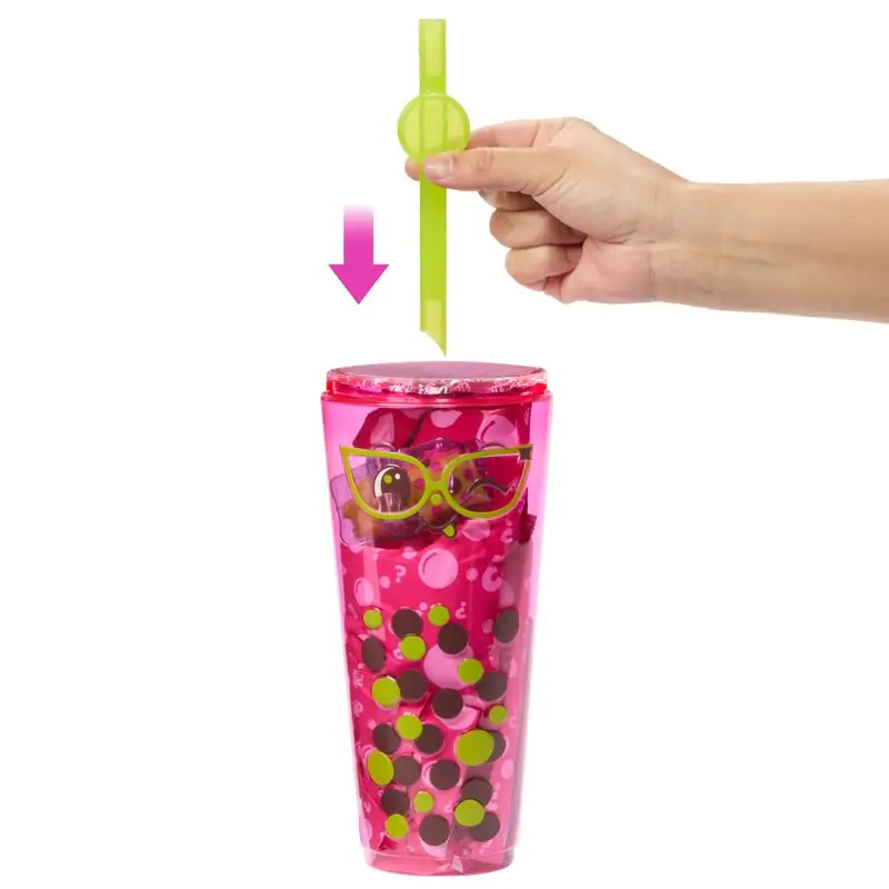 Barbie Bubble tea Red Fruits Pop Reveal bábika produktová fotografia