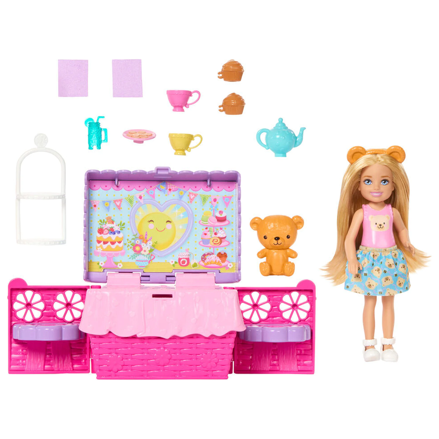 Barbie Club Chelsea bábika Piknik produktová fotografia