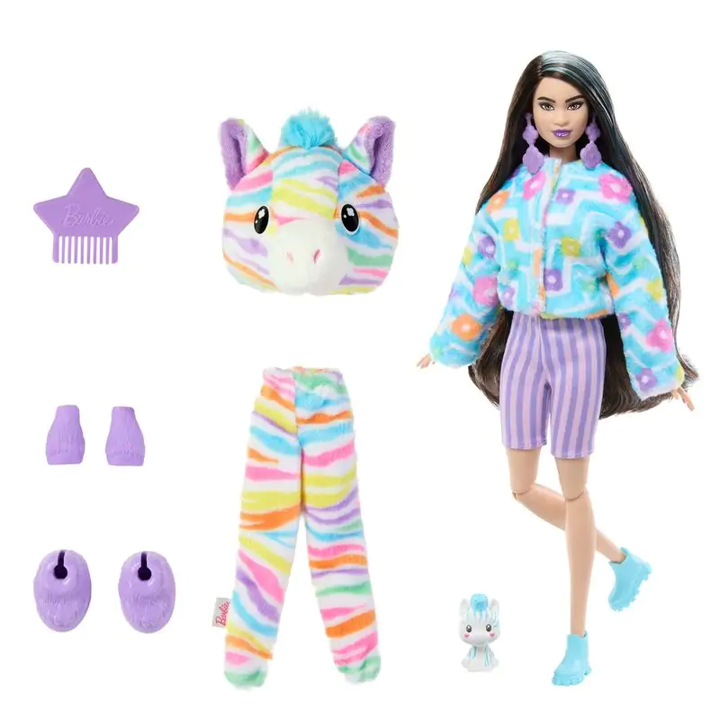 Barbie Cutie Reveal Zebra Dreams of colour bábika produktová fotografia