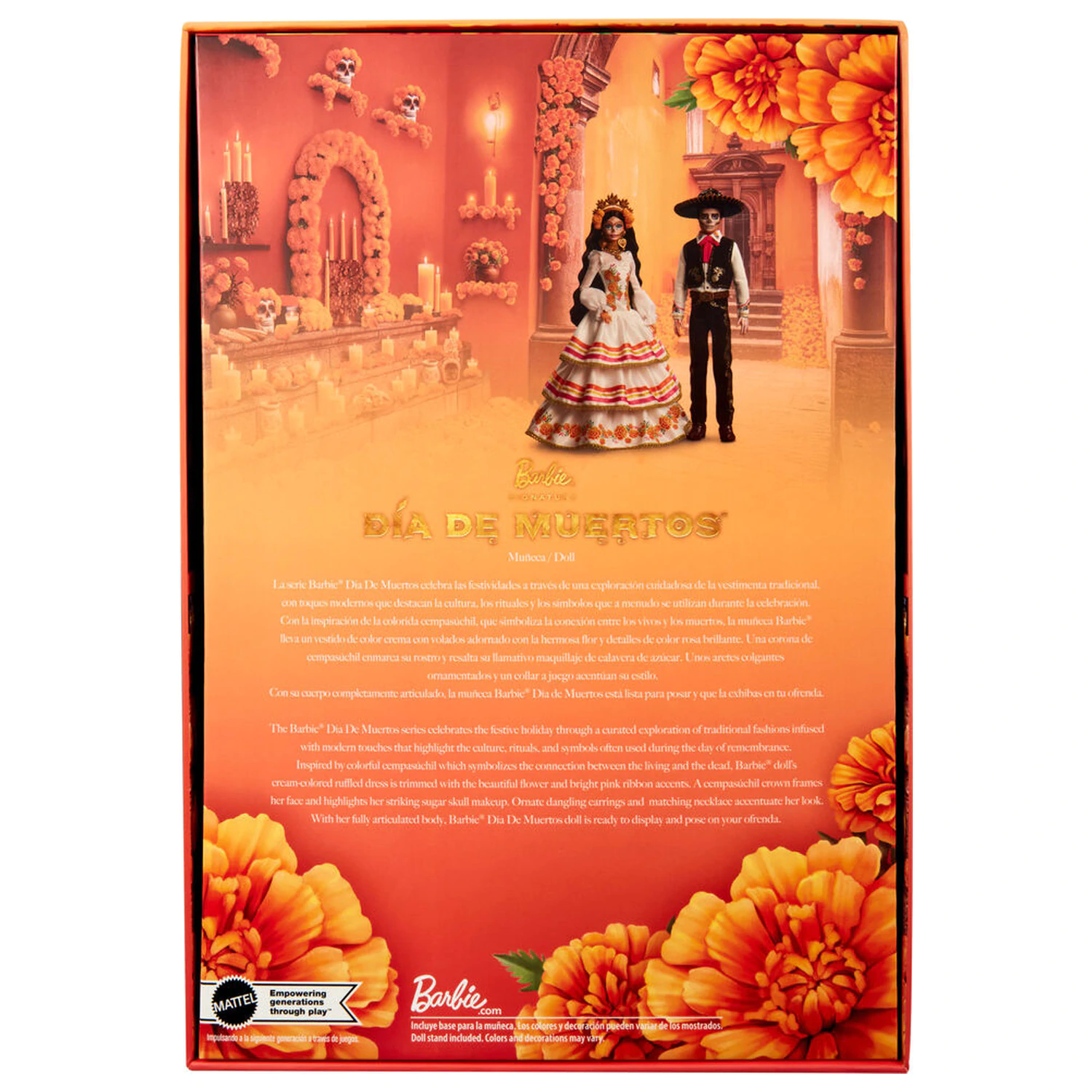 Barbie Dia de Muertos bábika produktová fotografia