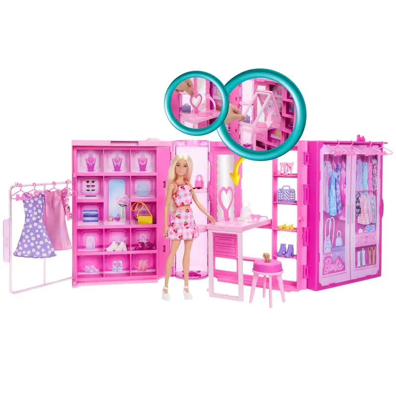 Barbie domček pre bábiku Dream Closet produktová fotografia