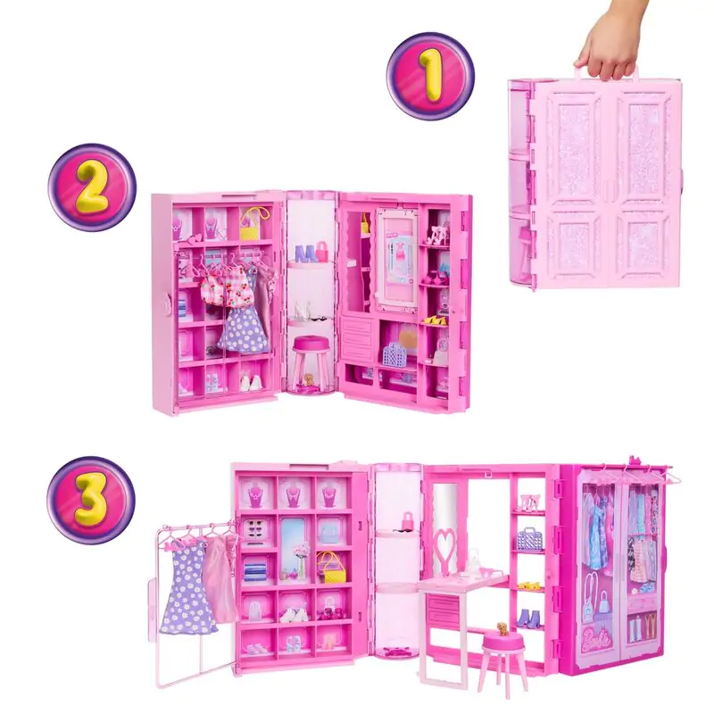 Barbie domček pre bábiku Dream Closet produktová fotografia