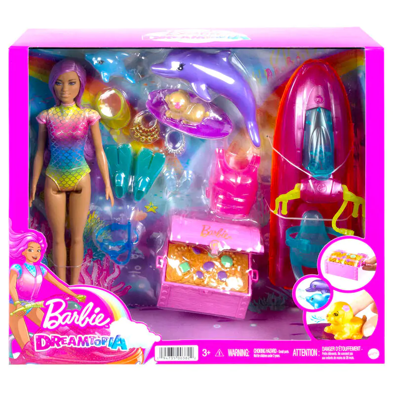 Barbie Dreamtopia Vodný Skúter + bábika produktová fotografia