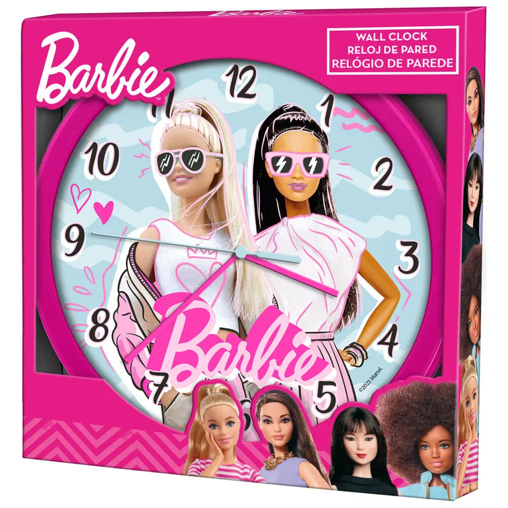 Barbie nástenné hodiny produktová fotografia