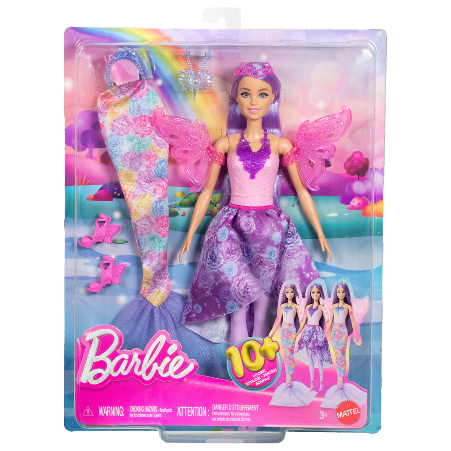 Barbie Fantasy bábika s 10 outfitmi produktová fotografia
